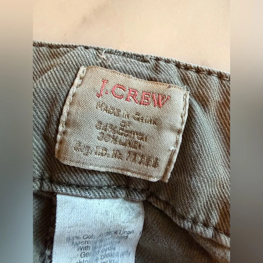J. Crew Cotton Linen Cargo Crop Pants - Women’s Size 10 “City Fit” - Picture 8 of 12